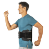 Essentials Lumbar 627 Brace on model in running position side view